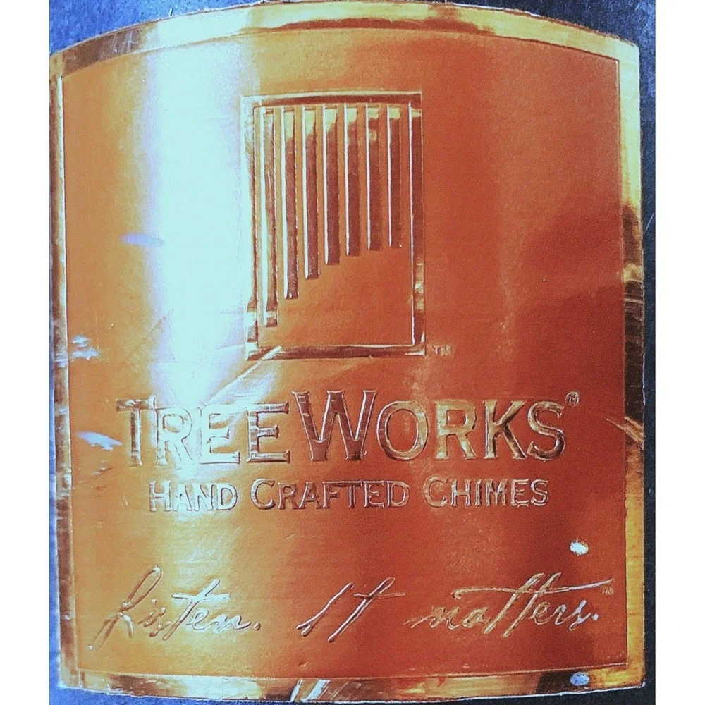 TreeWorks Handcrafted Sgl Row 35 Bar Chimes Percussion Instrument, Bar Mount NIB
